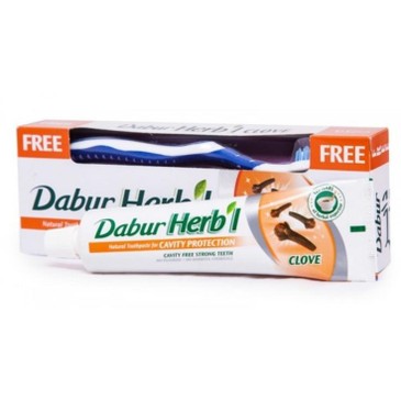 Зубная паста Гвоздика   (150гр) + зубная щётка     Dabur International Ltd