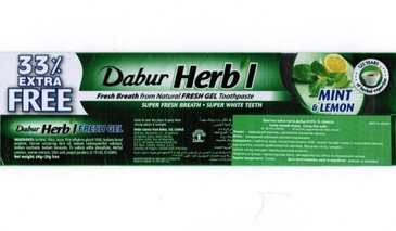 Зубная паста Мята с Лимоном (гель)   (100гр)      Dabur International Ltd