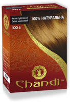 Краска для волос Чанди (100гр) Натуральная» серия   цвет Светло-Коричневый