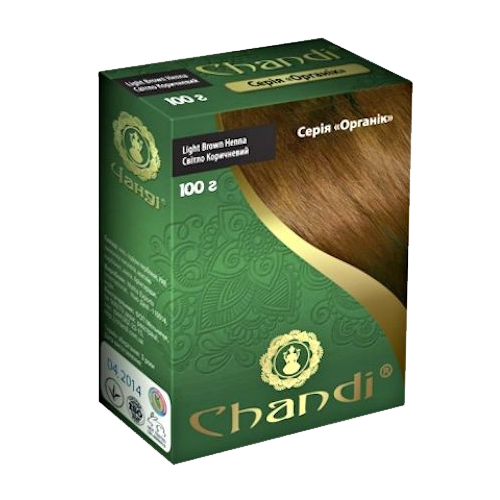 Краска для волос Чанди (100гр) серия Органик  цвет  Светло-Коричневый